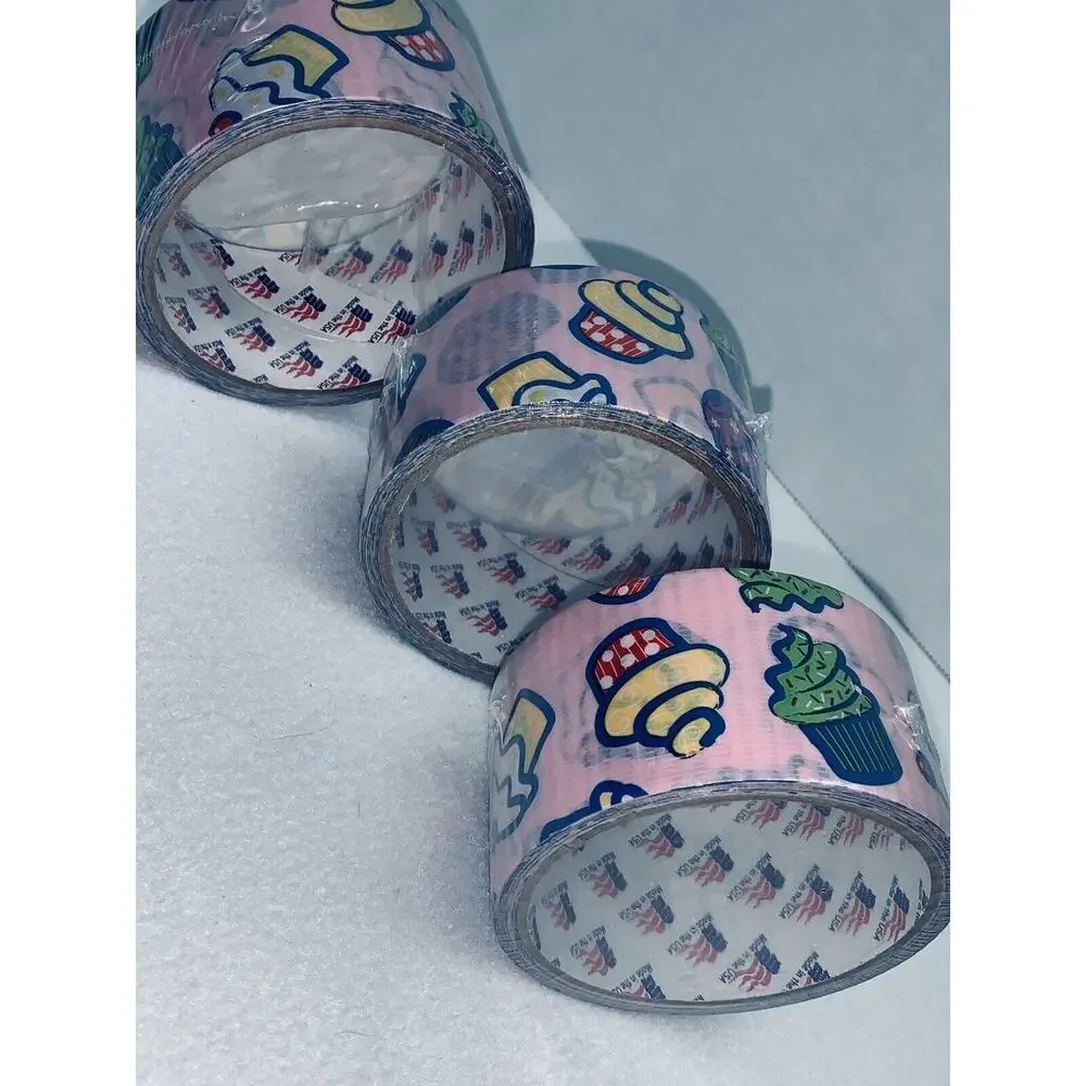 Lot of 3 Duct Tape Cupcake Fashion 1.88